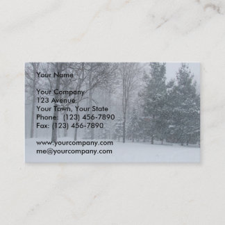 Carte de visite de déblaiement de neige