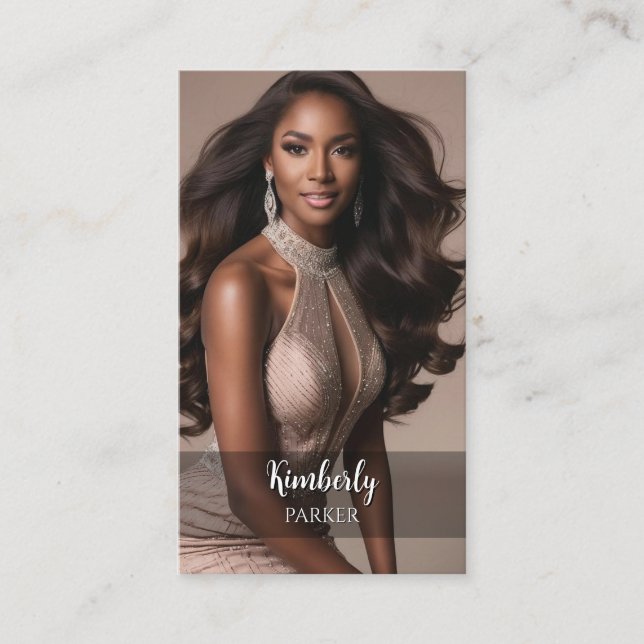 Carte de visite de dégradé minimal (Devant)