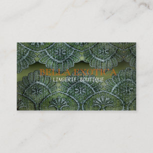 Carte de visite de dentelle de boutique de