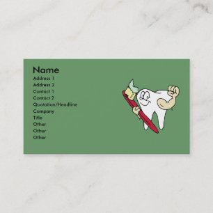 Carte de visite de dentiste