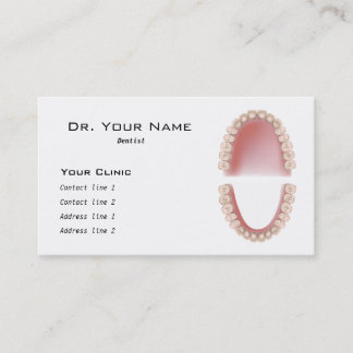 Carte de visite de dentiste