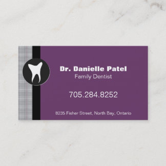 Carte de visite de dentiste de famille -