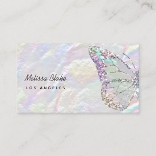 carte de visite de design pearlescent pastel simul
