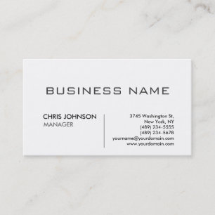 Carte de visite de design professionnel moderne un
