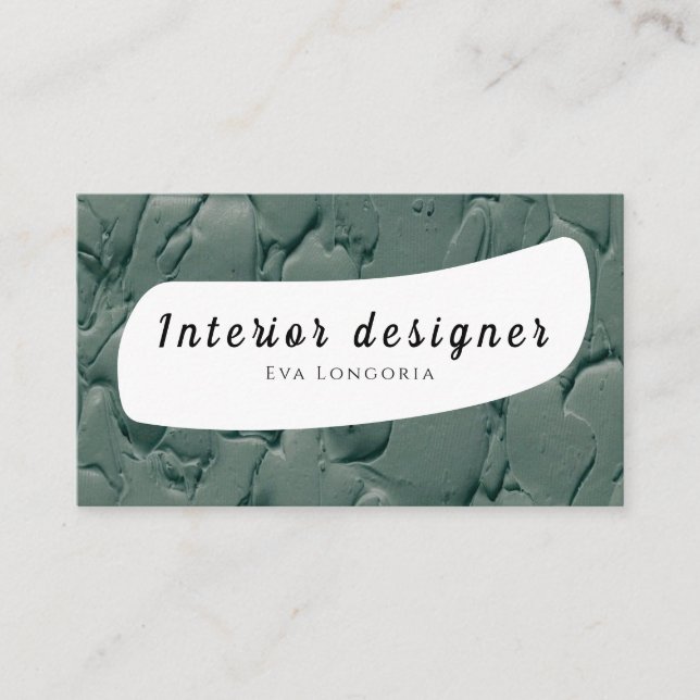 Carte de visite de designer d'intérieur (Devant)