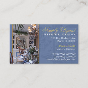 Carte de visite de designer d'intérieur