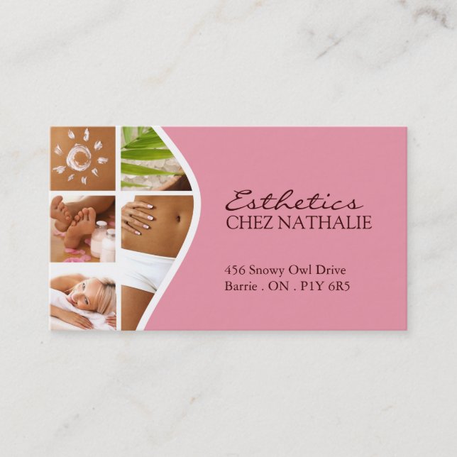 Carte de visite de ~ d'esthéticien (Devant)