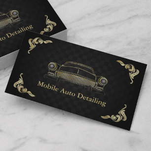 carte de visite de détail automatique Black Gold
