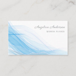 Carte de visite de détails Turquoise Blue Gold