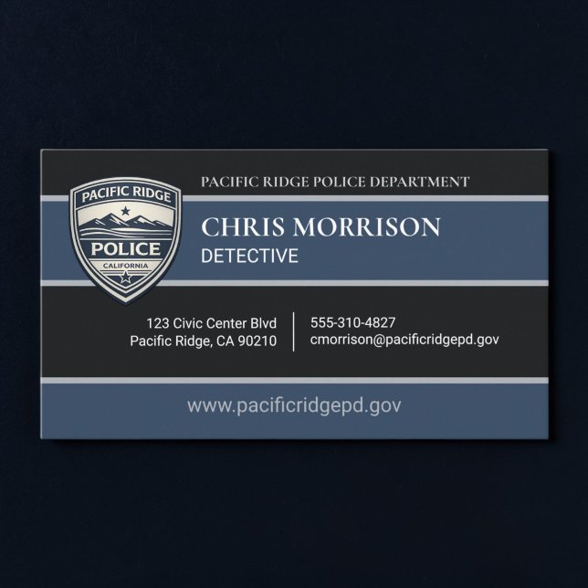 Carte de visite de détective de police et d'applic (Créateur téléchargé)