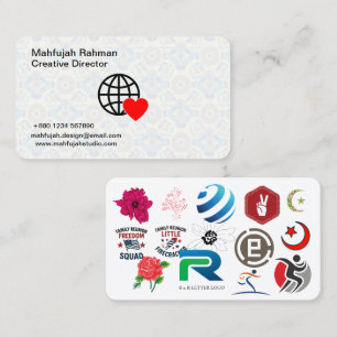 Carte de visite de directeur créatif Marque mode