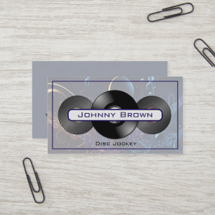 Carte de visite de disc-jockey pour podcaster