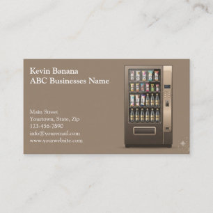 Carte de visite de distributeur automatique