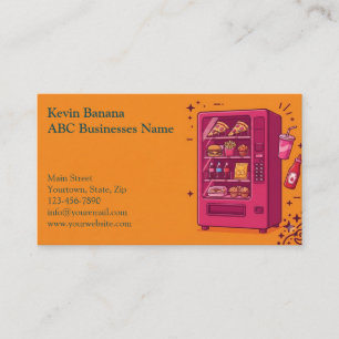 Carte de visite de distributeur automatique