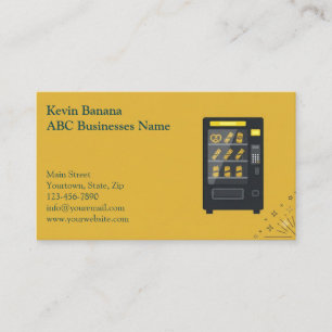 Carte de visite de distributeur automatique