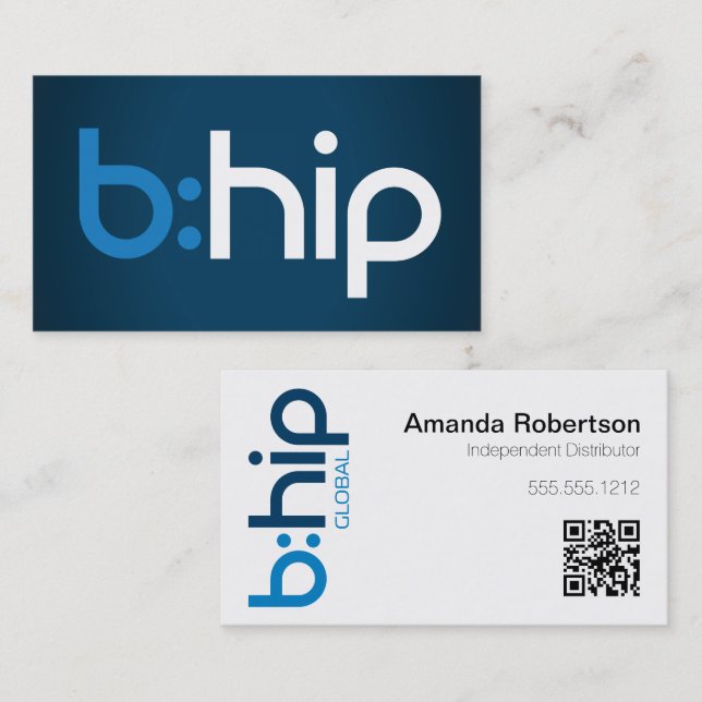 Carte de visite de distributeur b:HIP (Devant / Derrière)
