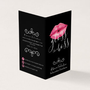 Carte de visite de distribution Lipsense de consei