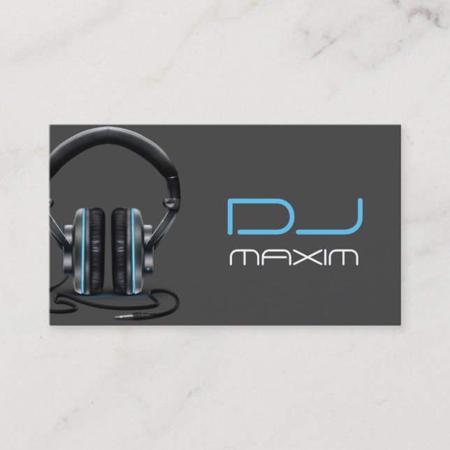 Carte de visite de DJ cool musique (Devant)
