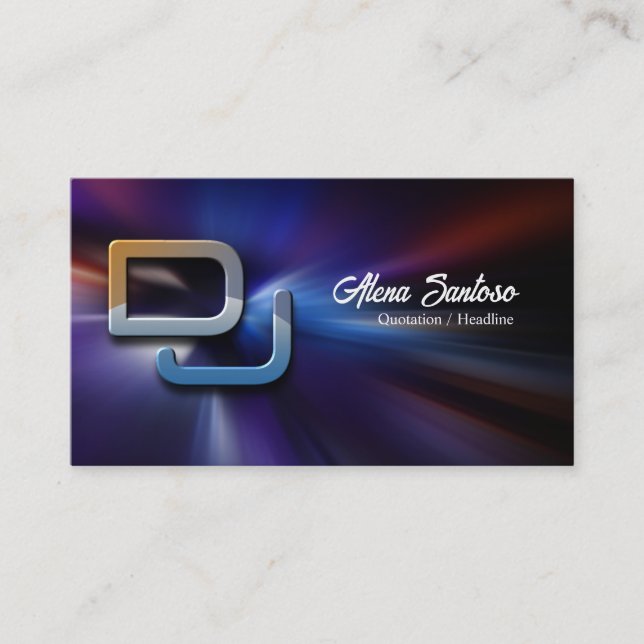 Carte de visite de DJ Musique (Devant)