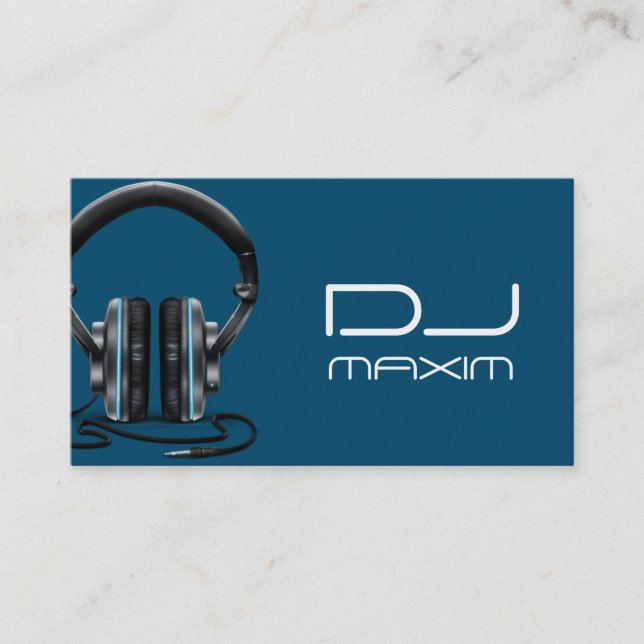Carte de visite de DJ musique cool (Devant)