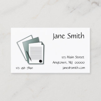 Carte de visite de documents