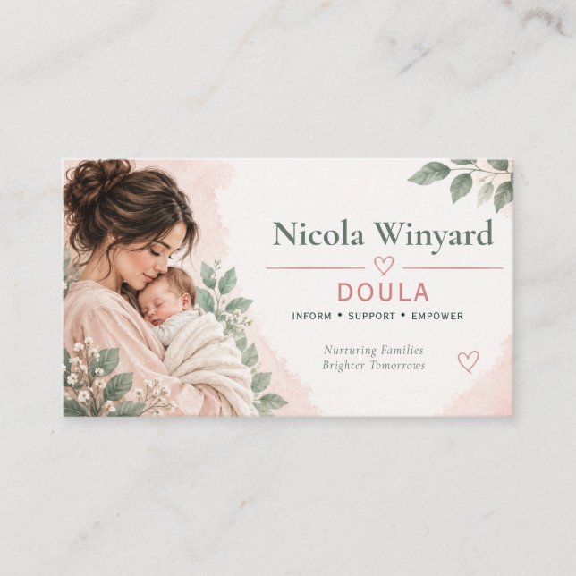 Carte de visite de doula (Devant)