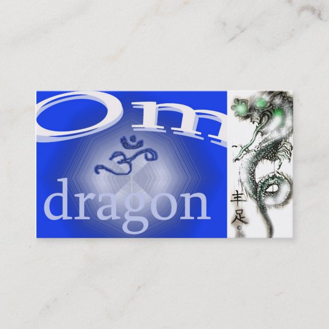 CARTE DE VISITE DE DRAGON D'OM (Devant)