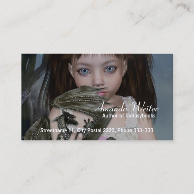 Carte de visite de DragonGirl (Devant)