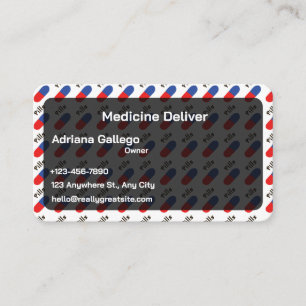 carte de visite de drugstore (modifiable)