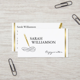 Carte de visite de fantaisie de redacteur