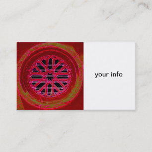 carte de visite de fenêtre médiéval