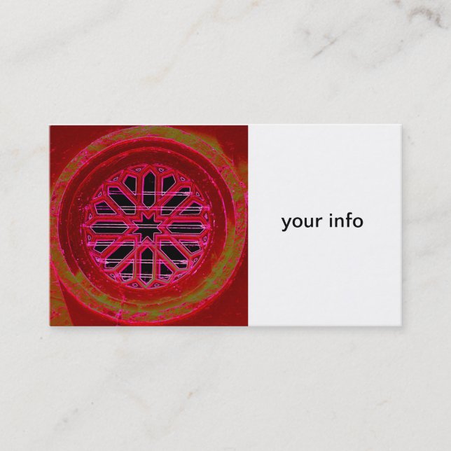 carte de visite de fenêtre médiéval (Devant)