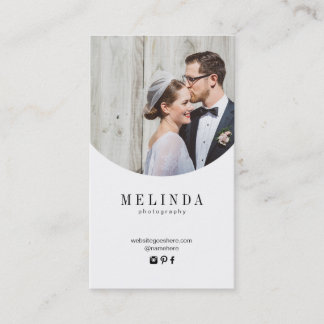 Carte de visite de feuille d'or de Melinda