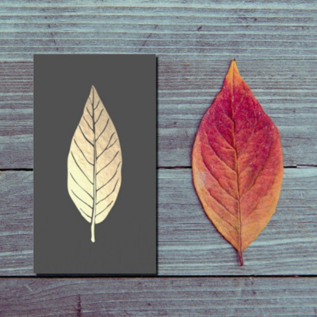 Carte de visite de feuille d'or Faux (Créateur téléchargé)