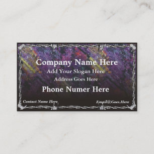 Carte de visite de fil de Barb de chrome