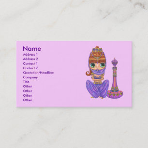 Carte de visite de fille de génie de danseur de