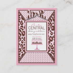 Carte de visite de fille de guépard