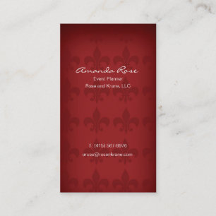 Carte de visite de Fleur de lis