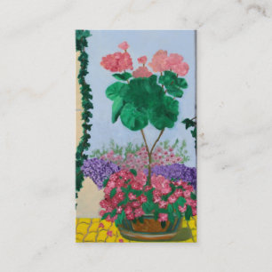 CARTE DE VISITE DE FLEURS DE BERLIN D'ÎLE DE MUS