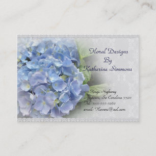 Carte de visite de fleurs d'Hydrangea