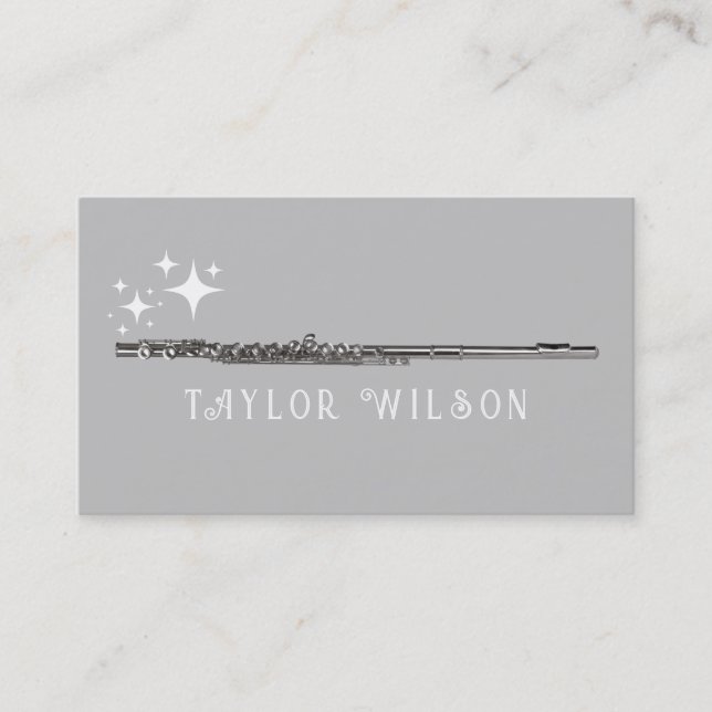 carte de visite de flûte (Devant)