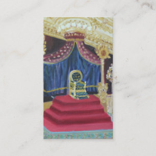 Carte de visite de Fontainebleau du trône du