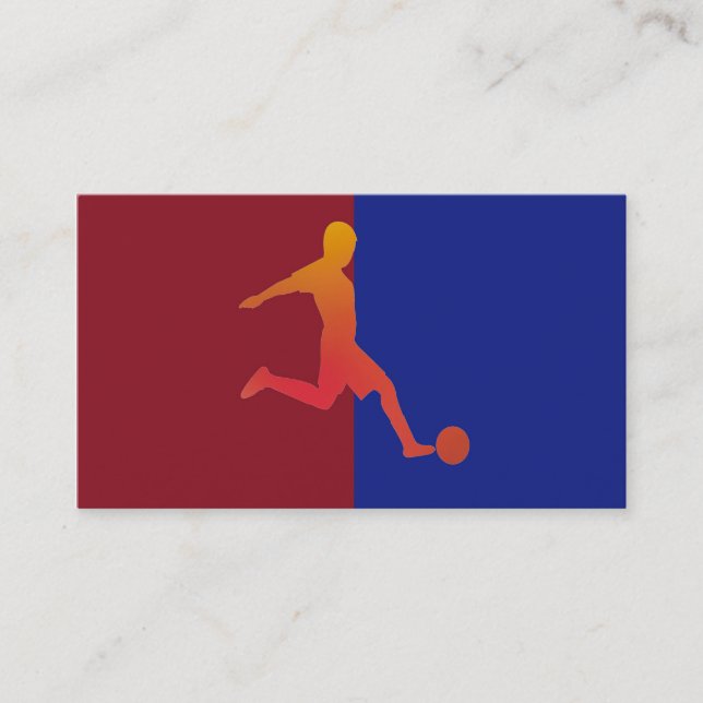 Carte de visite de football (Devant)