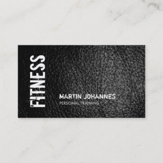 Carte de visite de formateur personnel en cuir