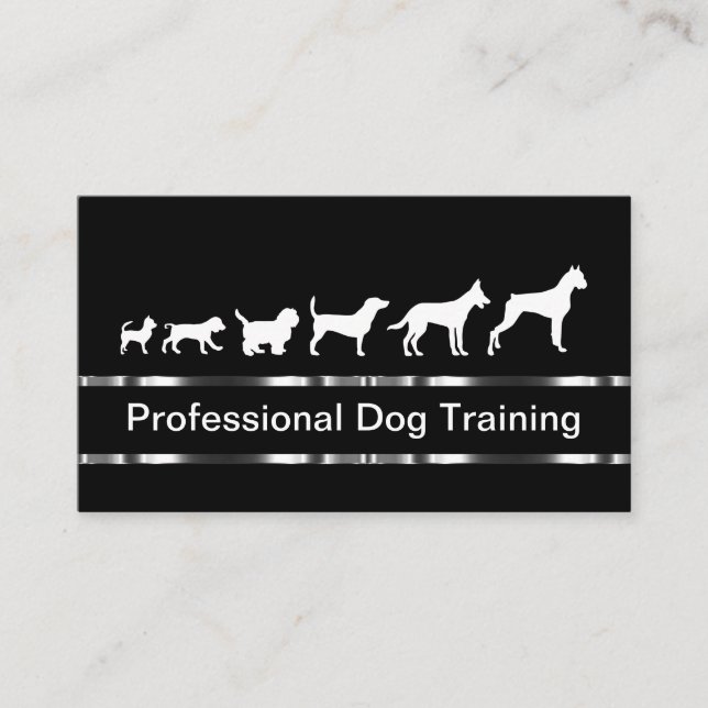 Carte de visite de formation de chien classique Mo (Devant)