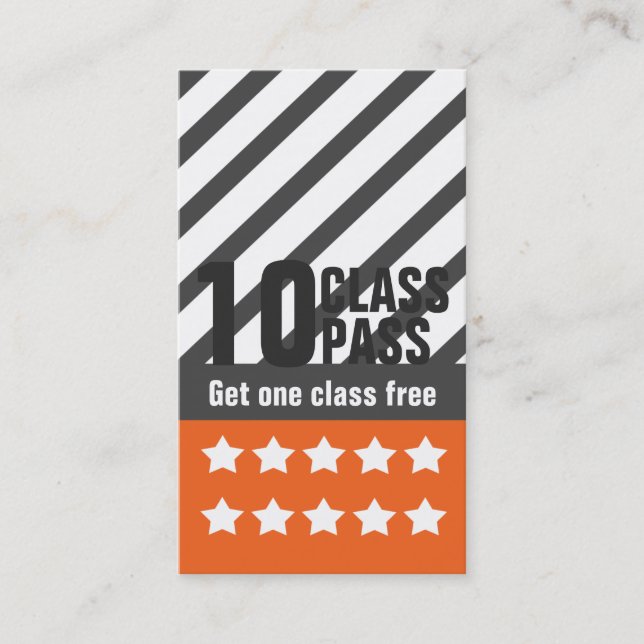 Carte de visite de forme physique (Devant)