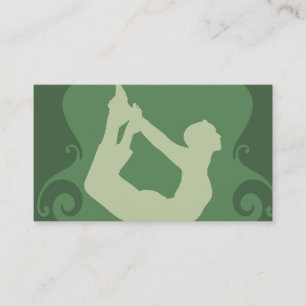 Carte de visite de forme physique de yoga