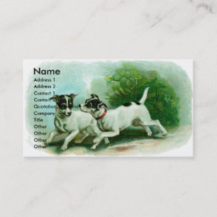 Carte de visite de Fox Terrier