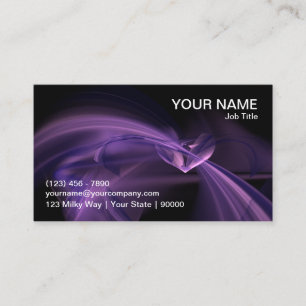 Carte de visite de fractale de Purple Heart