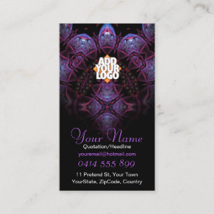 Carte de visite de fractale de Purplezee v2
